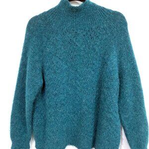 Alpaca Boucle Funnel Neck Sweater